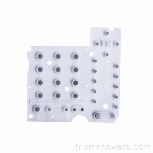 Bouton de clavier en caoutchouc de silicone d&#39;application électronique